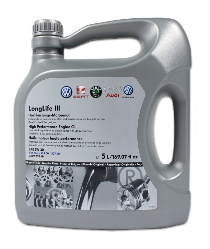 Масло моторное VAG Long Life III 5W-30 5L G052195M4